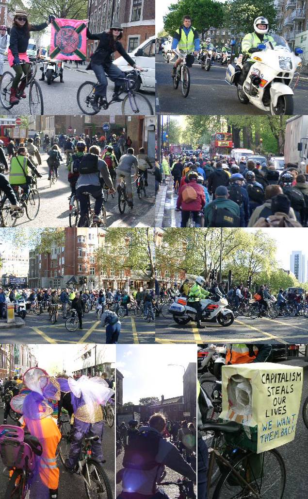 North London Mayday Critical Mass Pics
