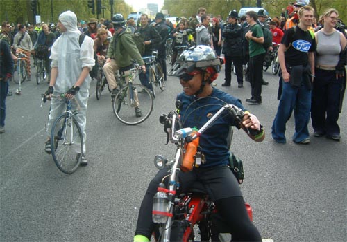 Some photos of the South London Critical mass