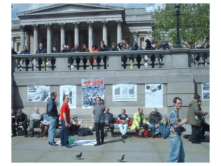 Movementoftheimagination Mayday projects in Trafalgar Square