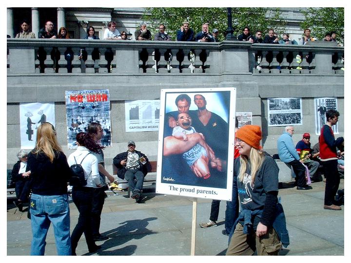 Movementoftheimagination Mayday projects in Trafalgar Square