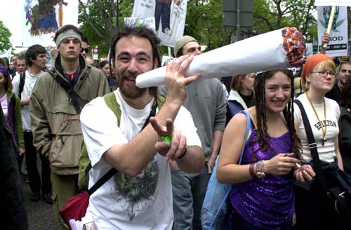 Biggest ever Cannibis march!