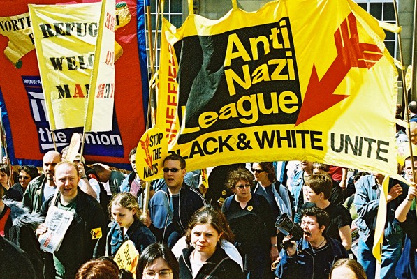 Pictures Anti Nazi League Demo in Burnley 11th may