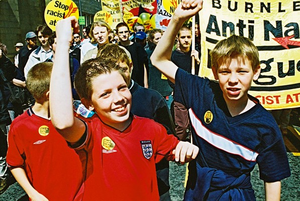 Pictures Anti Nazi League Demo in Burnley 11th may