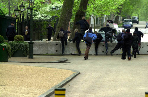 Pics from Israeli Embassy action