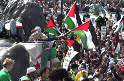 THOUSANDS MARCH IN SOLIDARITY WITH PALISTINE