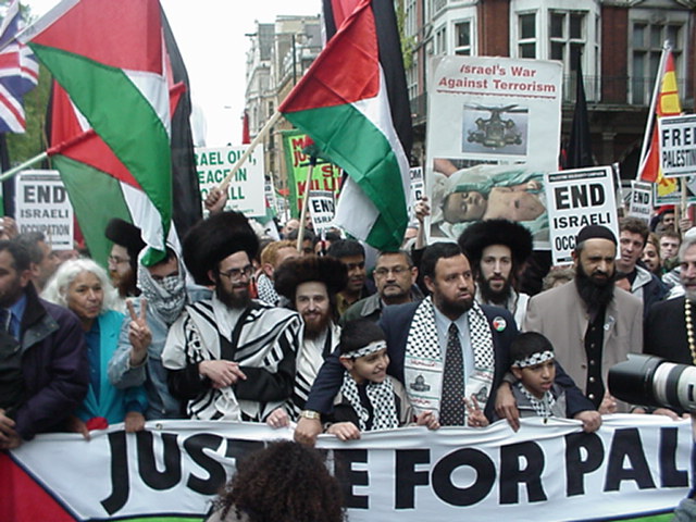 Jews and Palestinians protest tgether