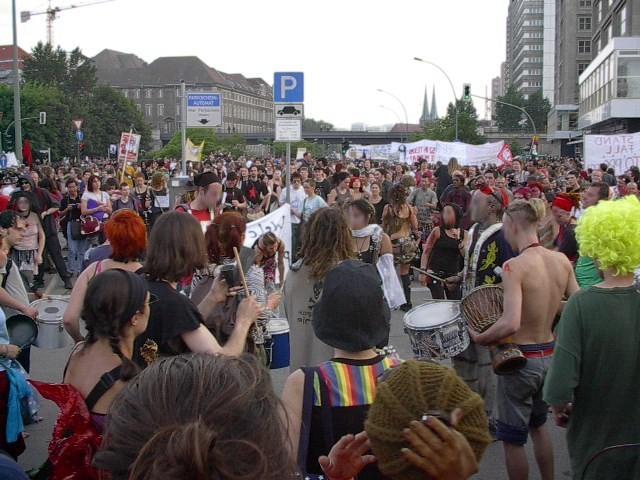 Bush visits Germany and encounters biggest such protests since Reagen era