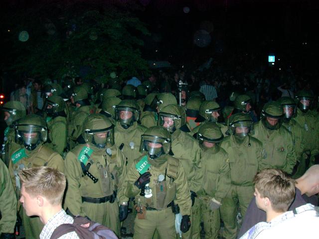 Bush visits Germany and encounters biggest such protests since Reagen era