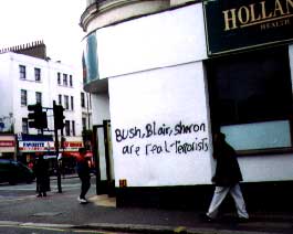 Anti-Capitalst Tags in North West London