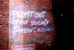 Anti-Capitalst Tags in North West London