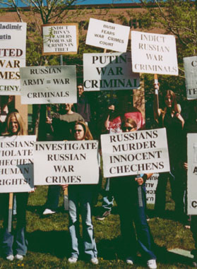 Human rights protest in the U.S.A.