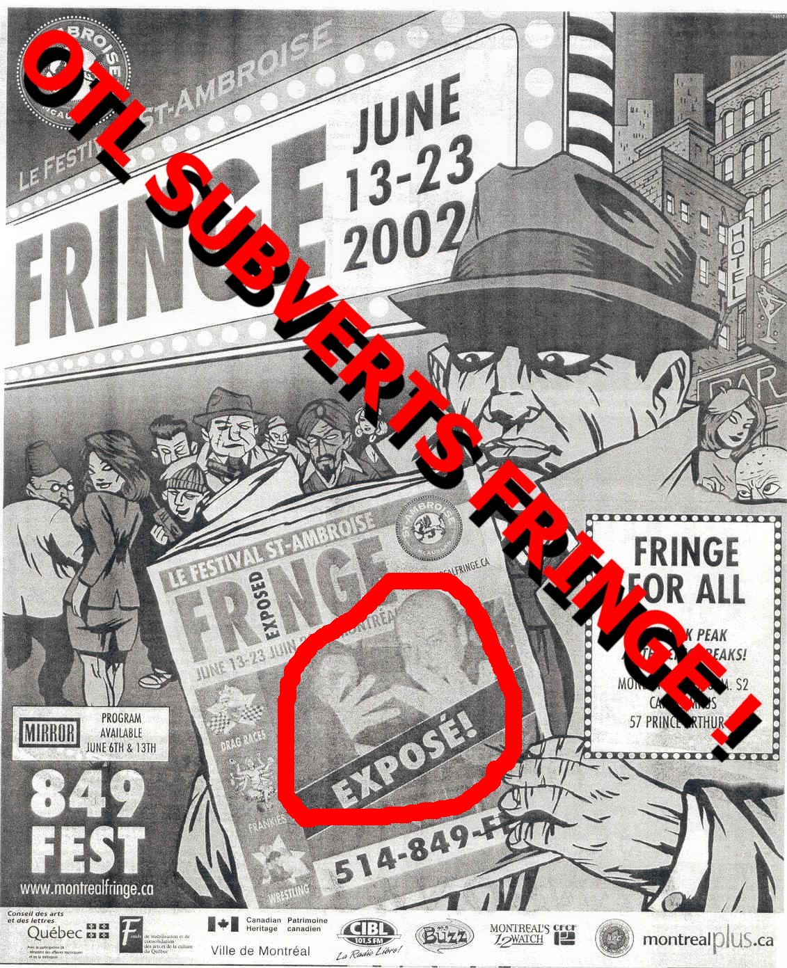 Subverting the corporate Fringe® Festival...