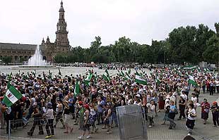 ANDALUCIA LIBRE- Protesta Mujeres Jornaleras - Workers women demonstration
