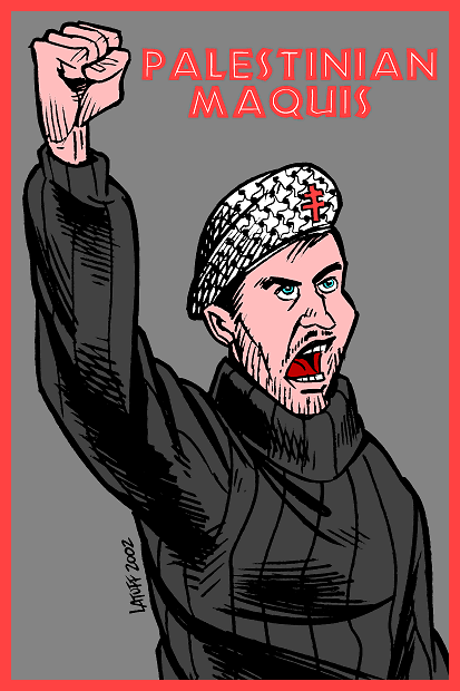 Palestinian Maquis (cartoon by Latuff)
