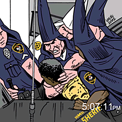 Inglewood footage (revisited) by Latuff