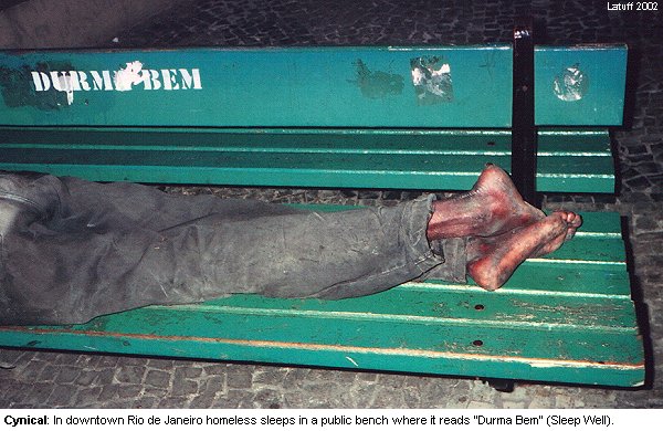 'Sleep Well' for homeless in Rio de Janeiro (by Latuff)