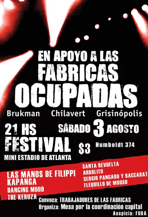 OCCUPIED FACTORIES, RECITAL IN SUPPORT