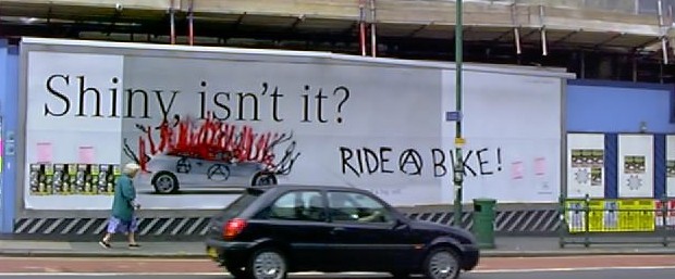 Subvertising in London, Tuesday Night