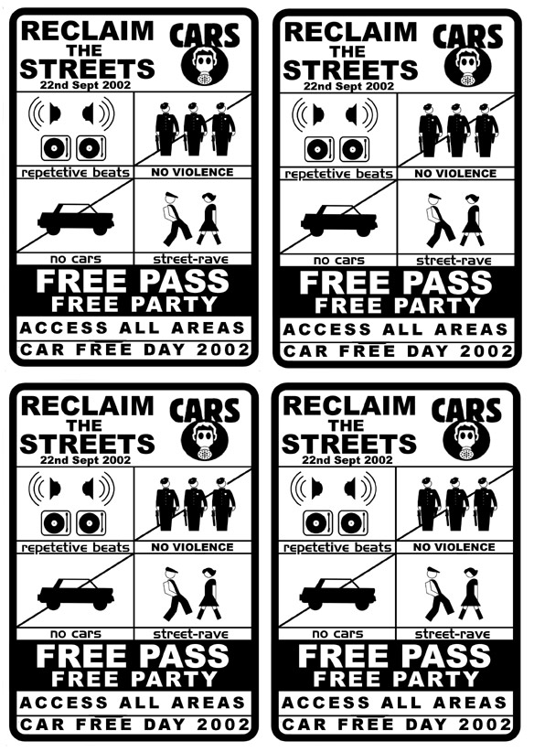 Reclaim The Streets Ireland PARTY INVITE