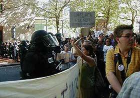 Violent repression of political dissent commences in Portland