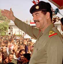 Mr. Saddam take your children off the street, 'the Aussie's and Britts...