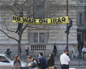 Video: No War on Iraq demo