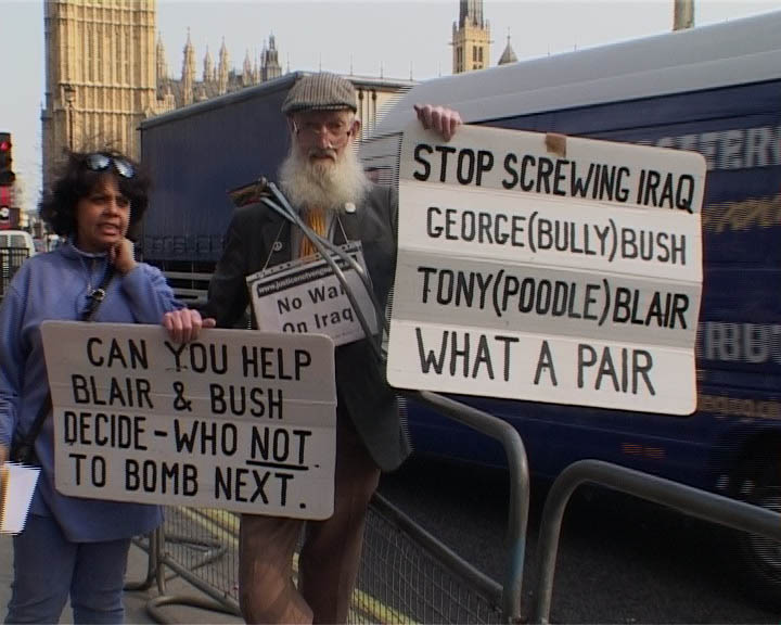 Video: No War on Iraq demo