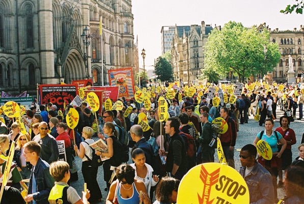 Anti Nazi League march from Manchester Town Hall to the Carnival