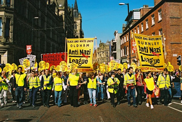Anti Nazi League march from Manchester Town Hall to the Carnival
