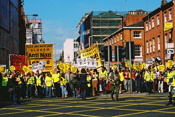 Anti Nazi League march from Manchester Town Hall to the Carnival