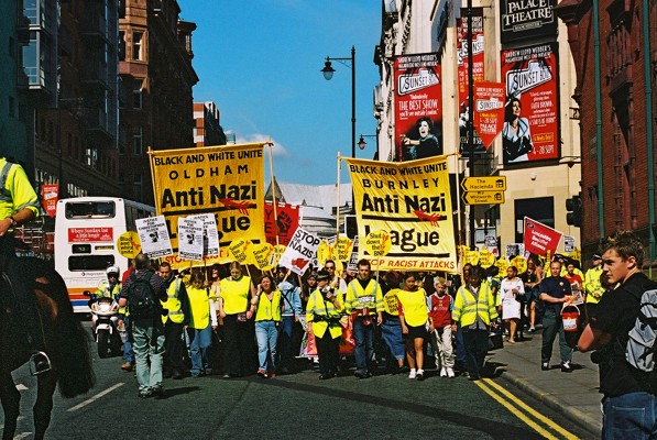 Anti Nazi League march from Manchester Town Hall to the Carnival
