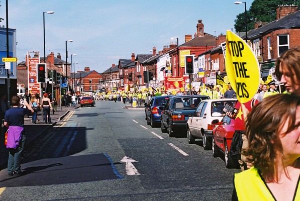 Anti Nazi League march from Manchester Town Hall to the Carnival