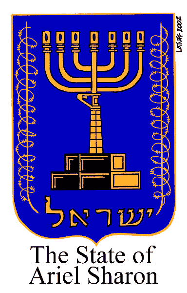 The State of Ariel Sharon (by Latuff)