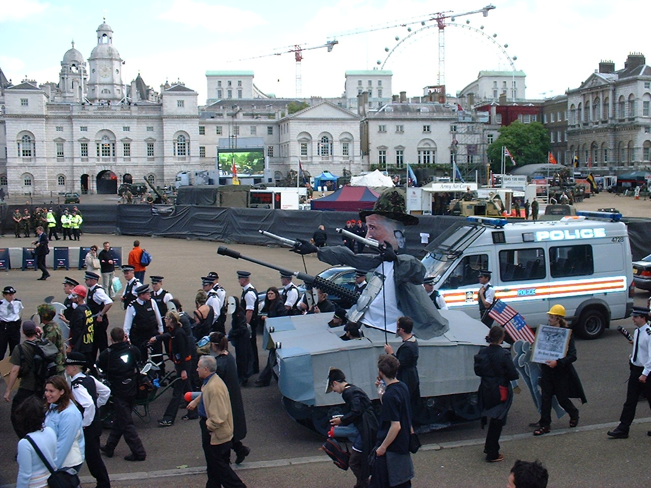 The Tanks Go Into Whitehall!!!