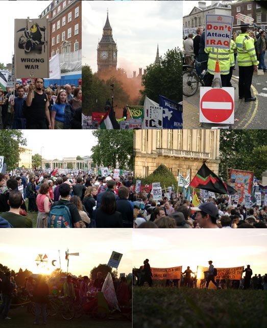 Don't Bomb Iraq Anti-War Protest Pictures