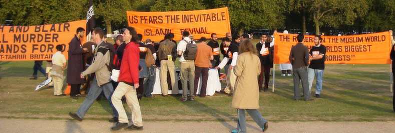 Pix of banners from peace march