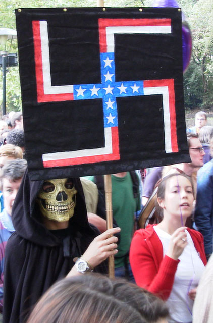 Pix of banners from peace march