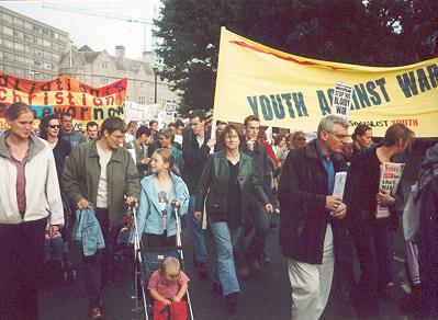 Photos of Irish Anti War Demo