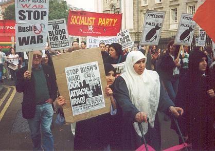 Photos of Irish Anti War Demo