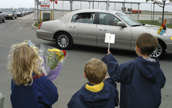 Photos of HM the Queen in Ottawa Canada Day 1