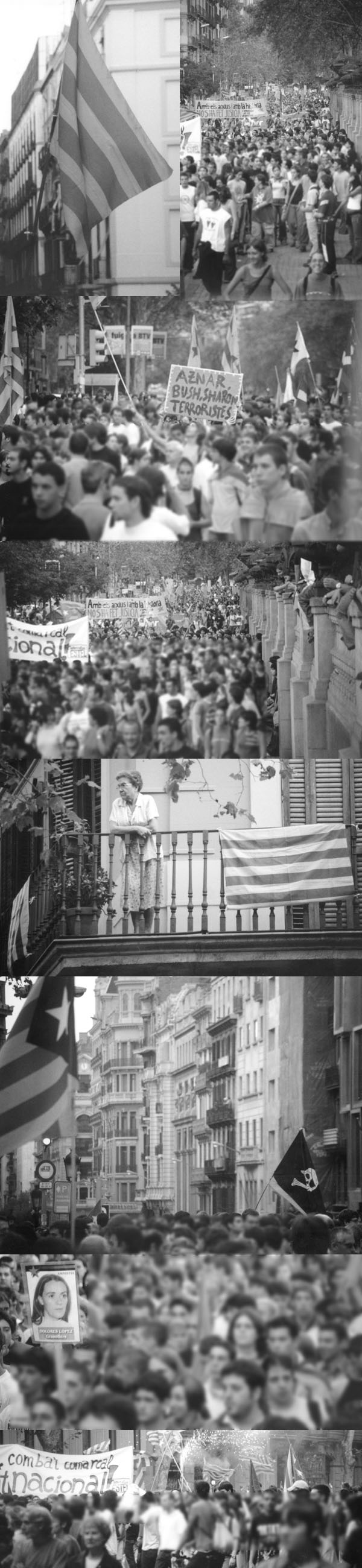 Pictures from 11-S demo in Barcelona