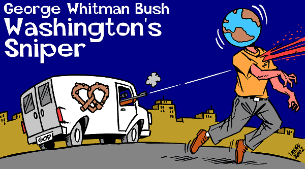 George Whitman Bush (by Latuff)
