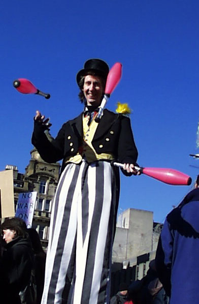 "No War" demo in Glasgow