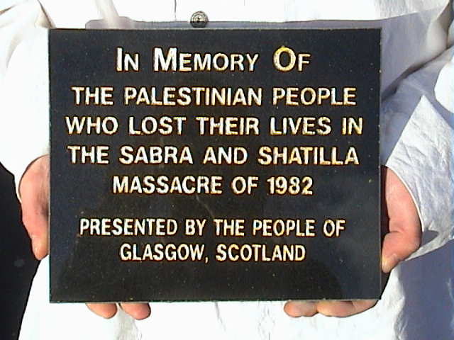 scottish activist visits Beirut to commemorate Sabra and Chatila 20th anniversar