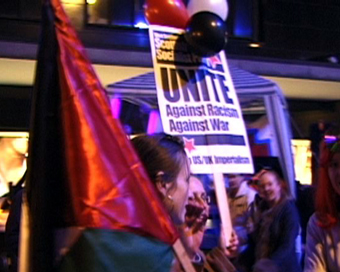 Stop the war demo in Glasgow, Scotland
