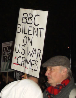 Banners at anti-war demo