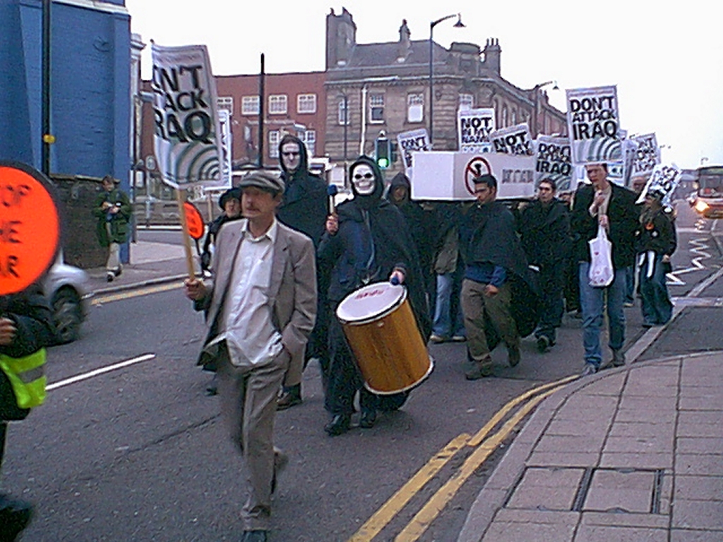 Don't Attack Iraq action in Stoke-on-Trent