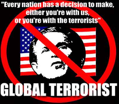 “Not With Bush” World Peace Now Petition