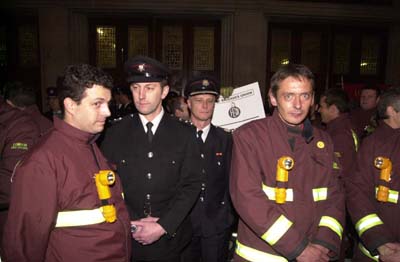 Firefighters strike begins