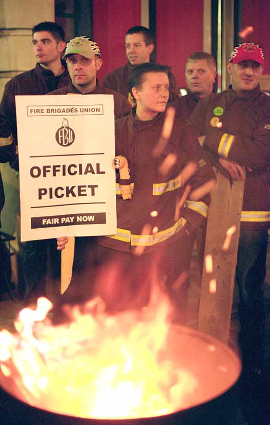 Firefighters Strike 13-15/11/02 and Lobby of London Labour Conference 16/11/02